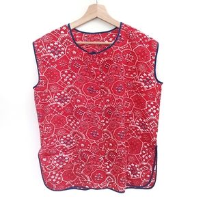 Vintage Handmade Bandana Print Apron